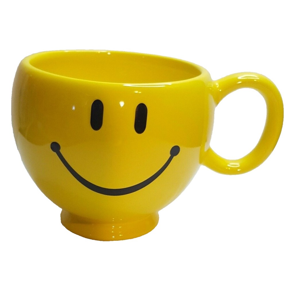 Teleflora Smile Smiley Face Mug Cup Coffee Tea Large Happy Emoji Planter